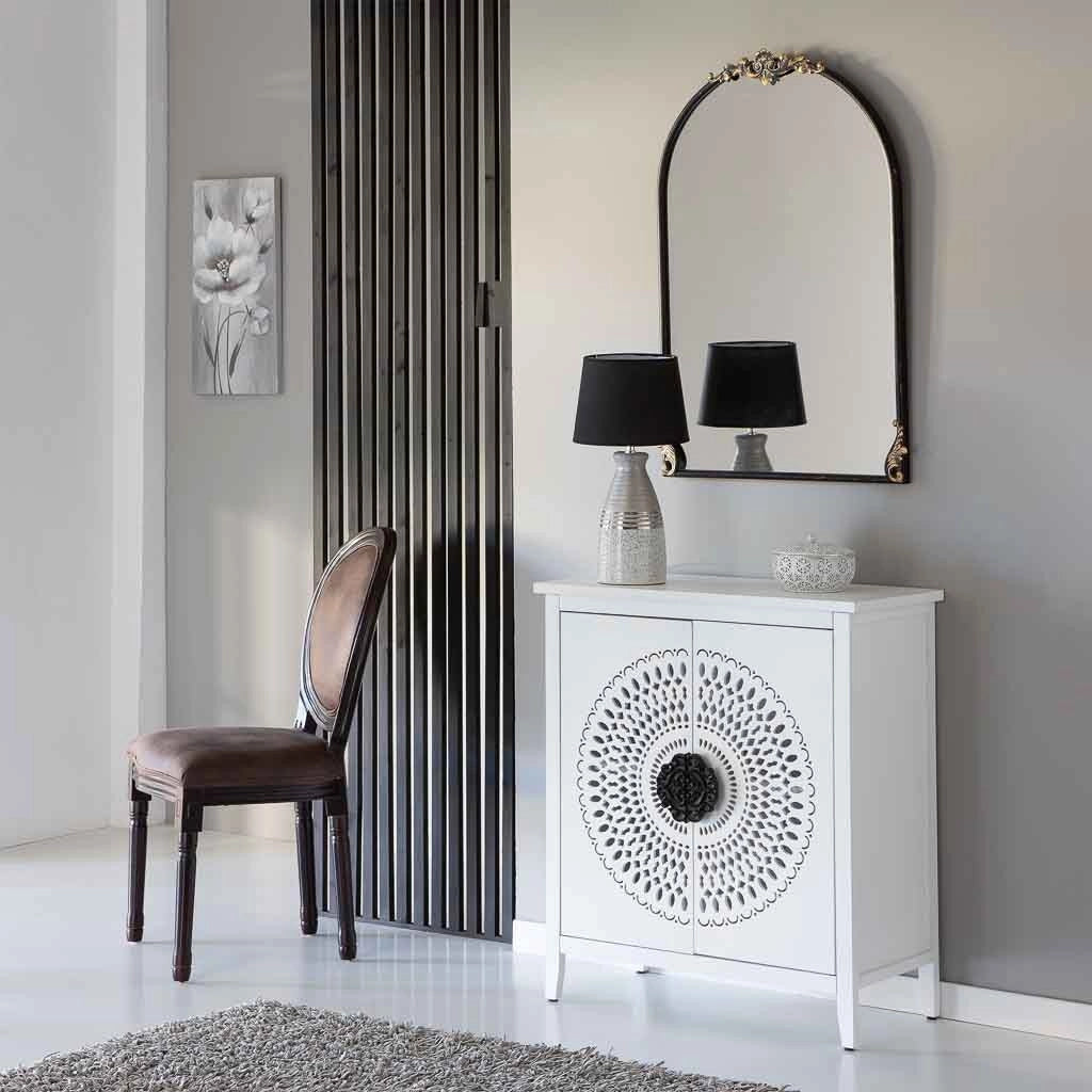 Credenza in legno a 2 porte 78x38x87