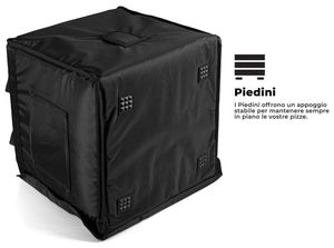 Borsa Termica Rigida Magnetica Porta Pizze da Asporto 10 Cartoni Safemi Magnetic 10 Nera