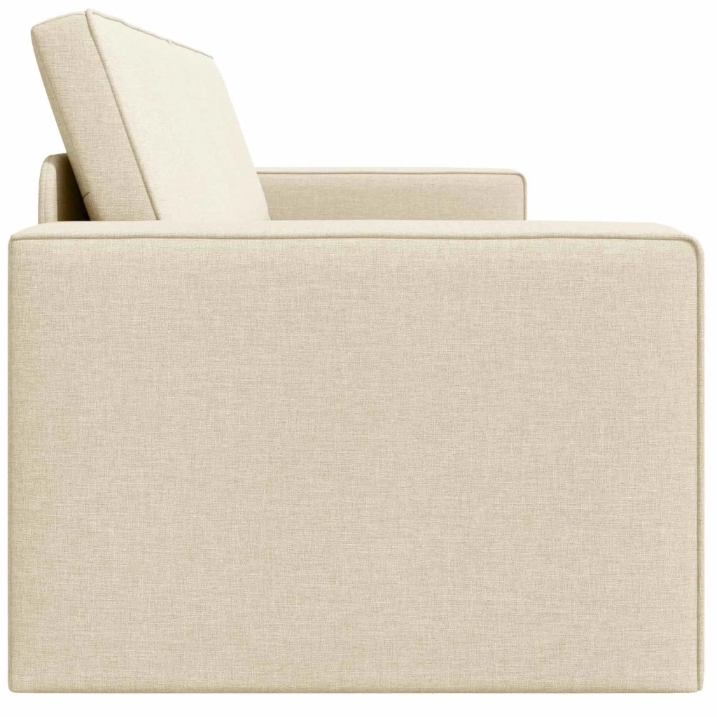 Divano letto | Sof¨¤ letto | Letto singolo Crema 245 x 78 x 77 cm Tessuto