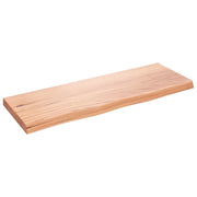Ripiano Muro | Scaffale a Parete | Mensole Parete Marrone 80x30x(2-4) cm Massello Rovere Trattato
