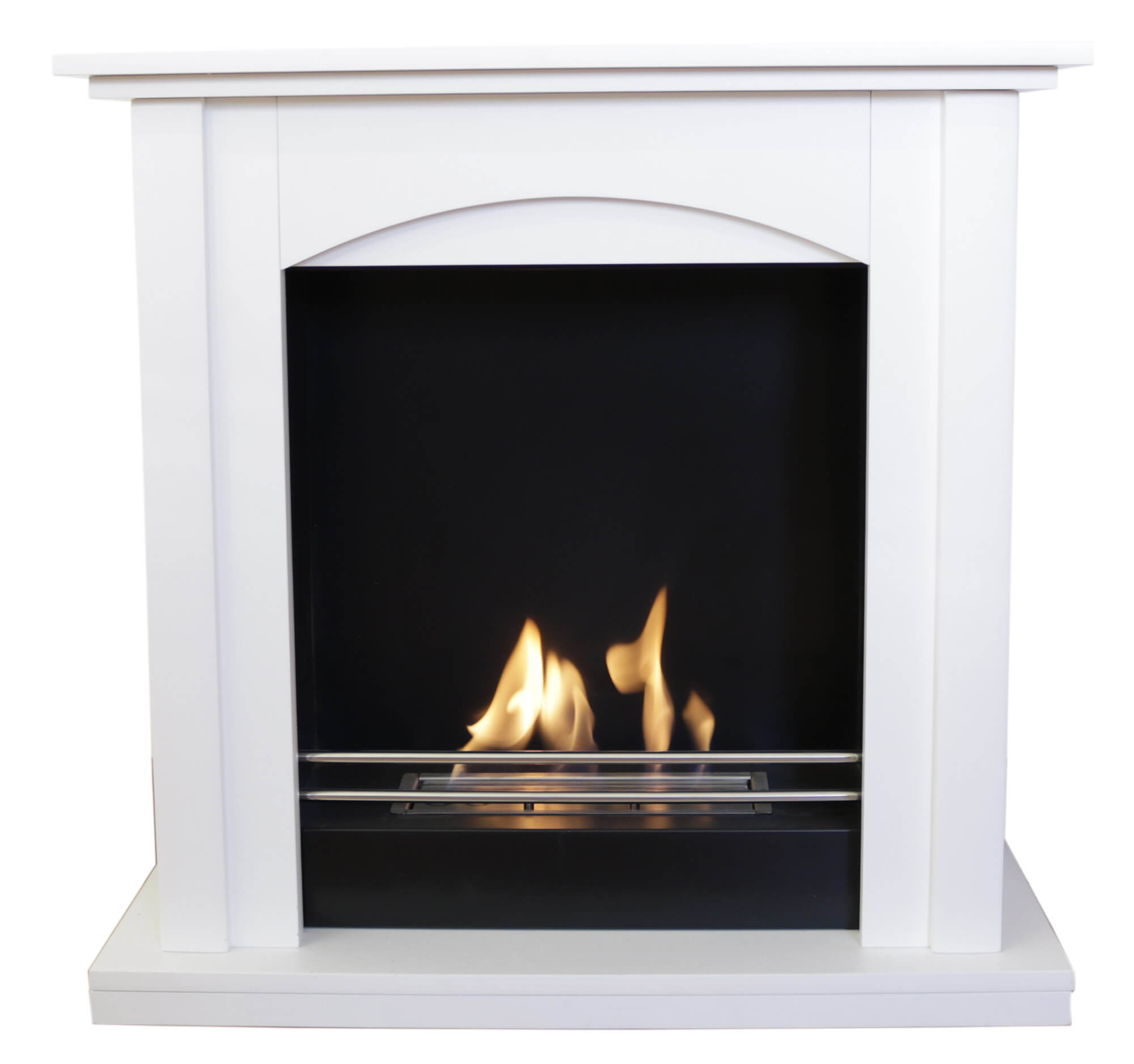 Camino a Bioetanolo da Pavimento 70x30x70 cm Matera Bianco