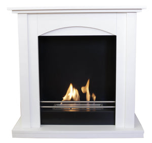 Camino a Bioetanolo da Pavimento 70x30x70 cm Matera Bianco