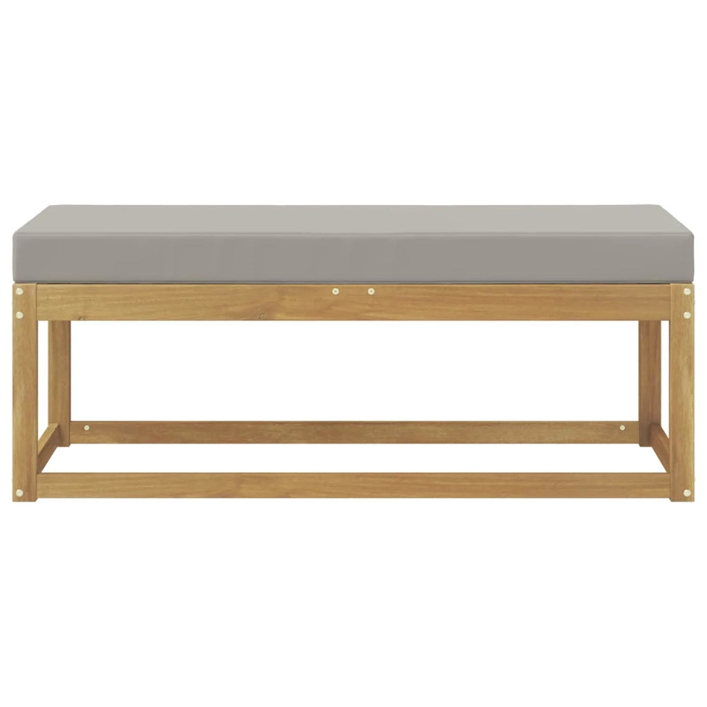 Panca da esterno con cuscino Bianco 115 x 43 x 45 cm 901675