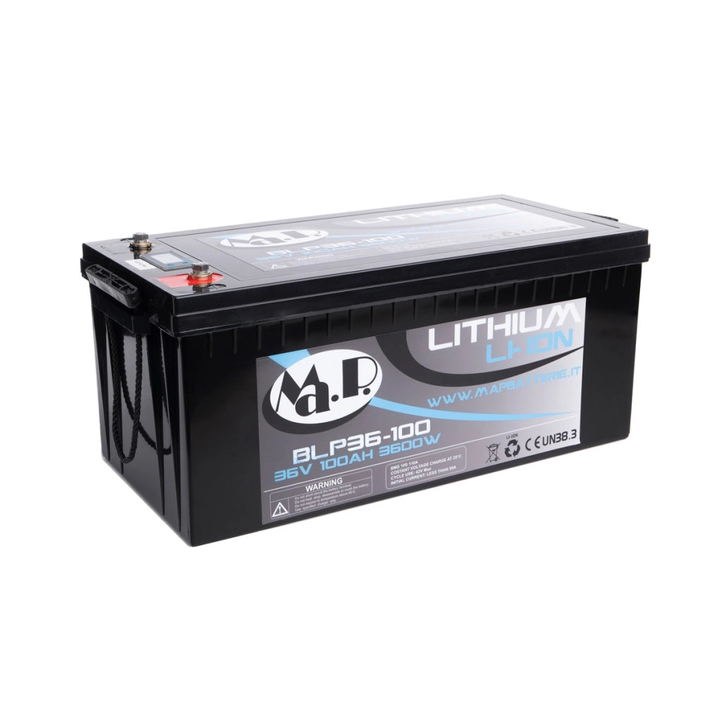 Batteria ioni di litio per motori elettrici Minn Kota e Motorguide BLP 36-100 36v 100 Ah