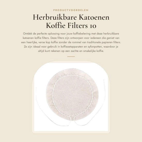 Filtro per caffè riutilizzabile 10 pezzi - filtro di cotone per caffè - accessorio per caffettiera a sifone - duraturo - facile da pulire - lunga durata - filtro a tessuto