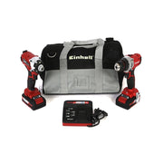 Trade Shop - Kit Trapano E Avvitatore A Batteria Da 18v Einhell Te-tk18li3ah Ioni Di Litio -