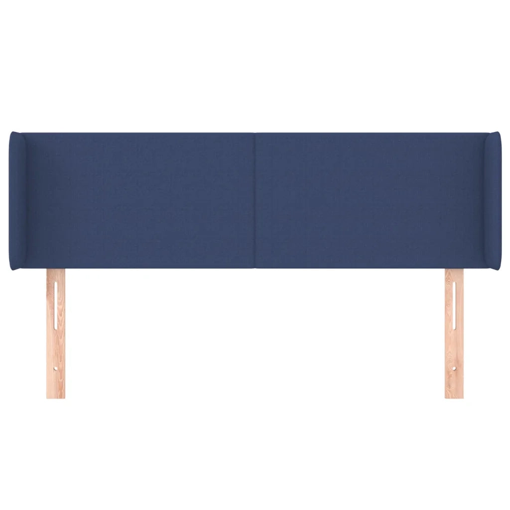 Testiera ad Orecchio Blu 147x16x78/88cm in Tessuto 3118492