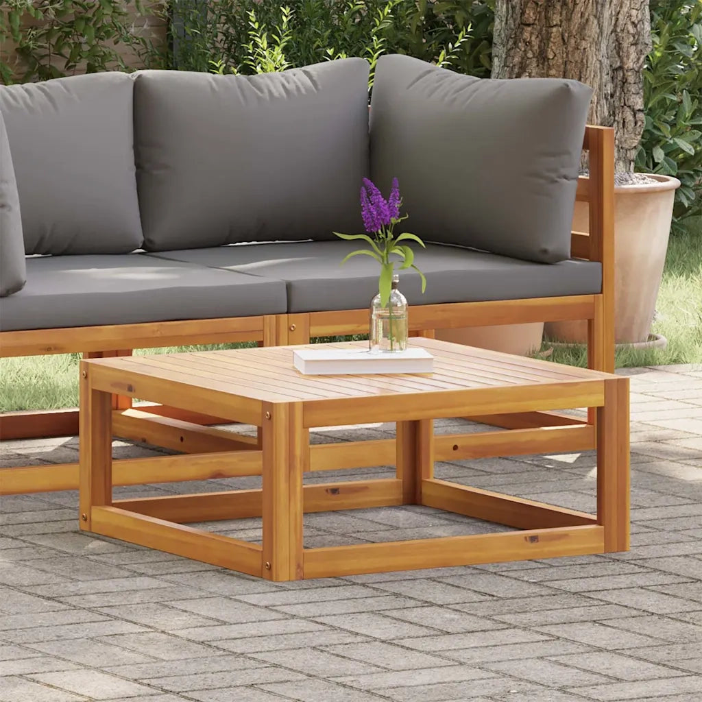 Tavolino da Caffè 68x68x29 cm in Legno Massello di Acacia 311866