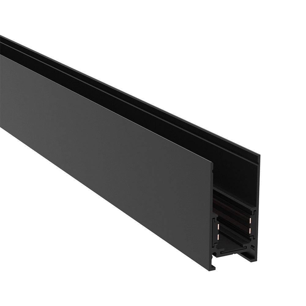 Binario Moderno Busbar Trunkings Exility Alluminio Nero 1M