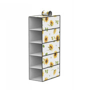 Trade Shop - Organizer Per Armadio 5 Ripiani Strati Scaffale Pensile Porta Oggetti 15x30x70 Cm -