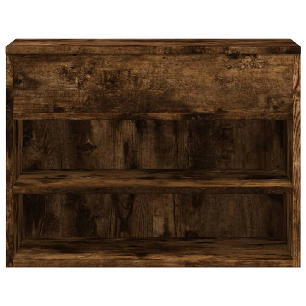 Panca portascarpe/stivali cassettiera scaffale mobiletto portaoggetti per ingresso 60 x 30 x 45 cm legno ingegnerizzato marrone 02_0022919