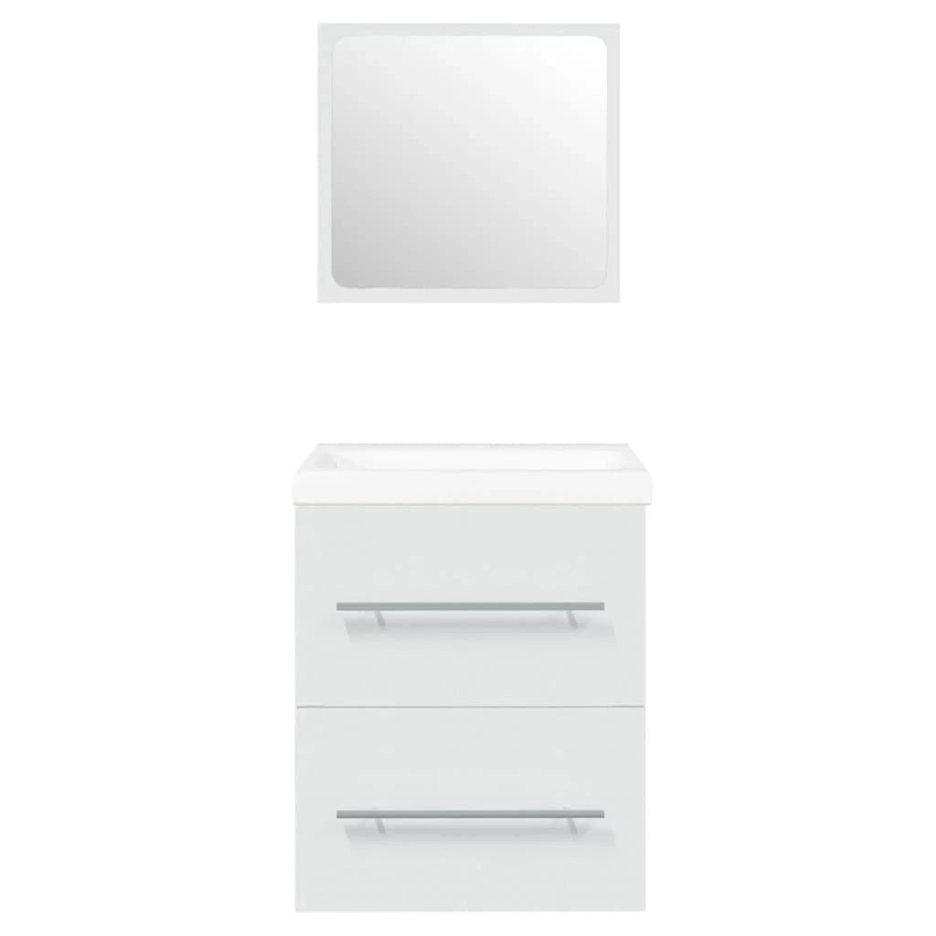 Mobile lavabo con vasca integrata 41 x 38,5 x 48 cm legno ingegnerizzato bianco 02_0006858