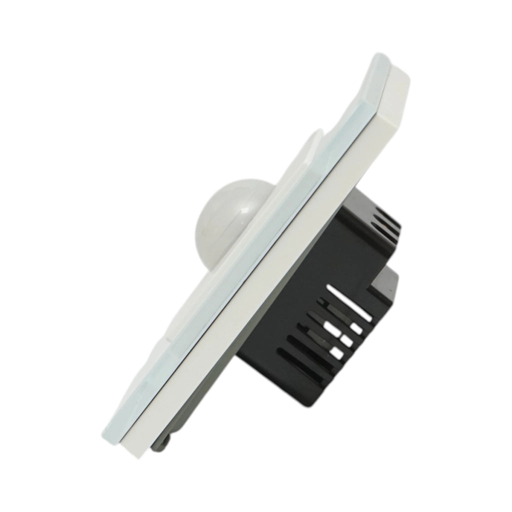 Interruttore sensore di movimento PIR bianco 220V, cornice in vetro 86x86x34mm