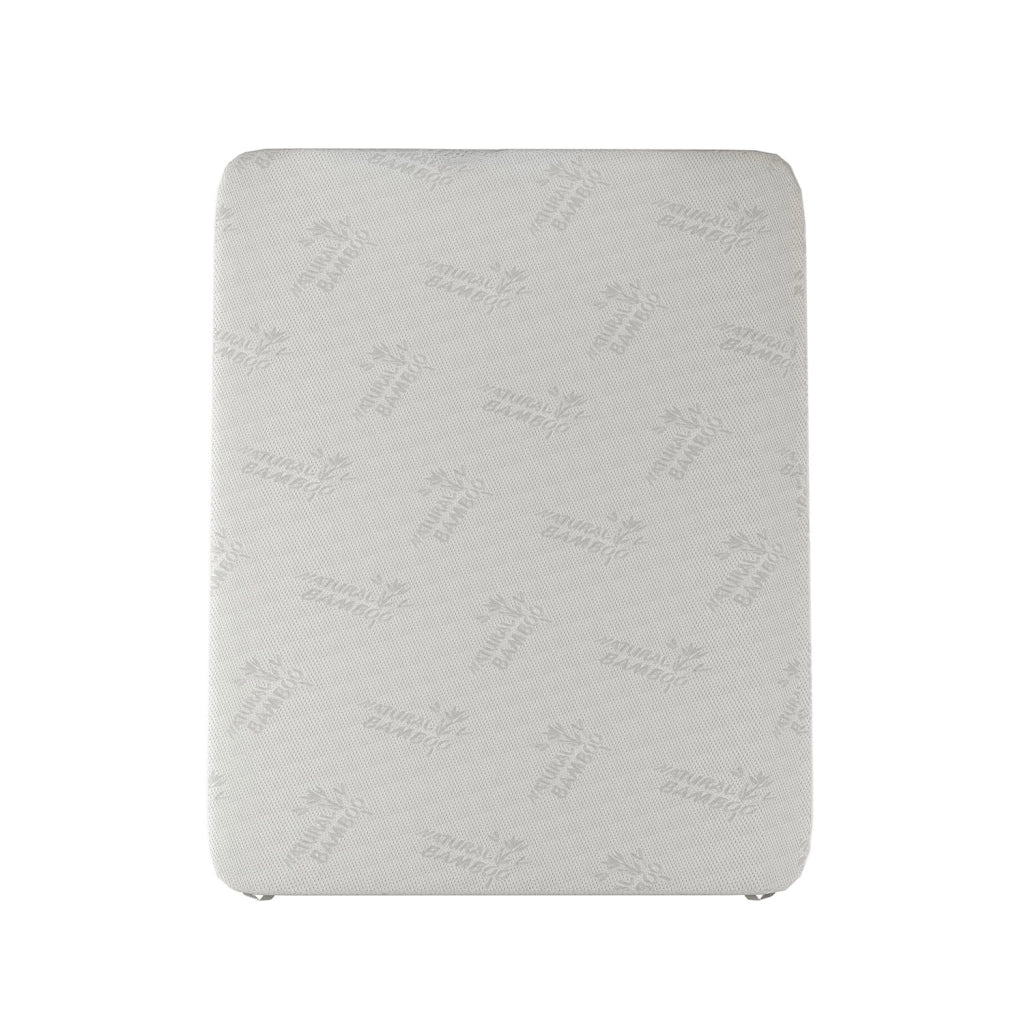 Topper Memory Con Fodera Matrimoniale 160x190 cm in Poliestere e Bamboo Bianco