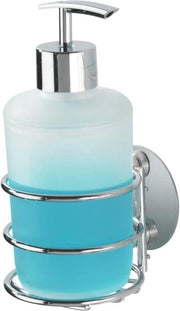 Dispensatore di sapone da parete montaggio rapido Turbo-Loc bianco verniciato cromato 285 ml 75 x 165 x 9 cm dispensatore di sapone da parete montaggio rapido