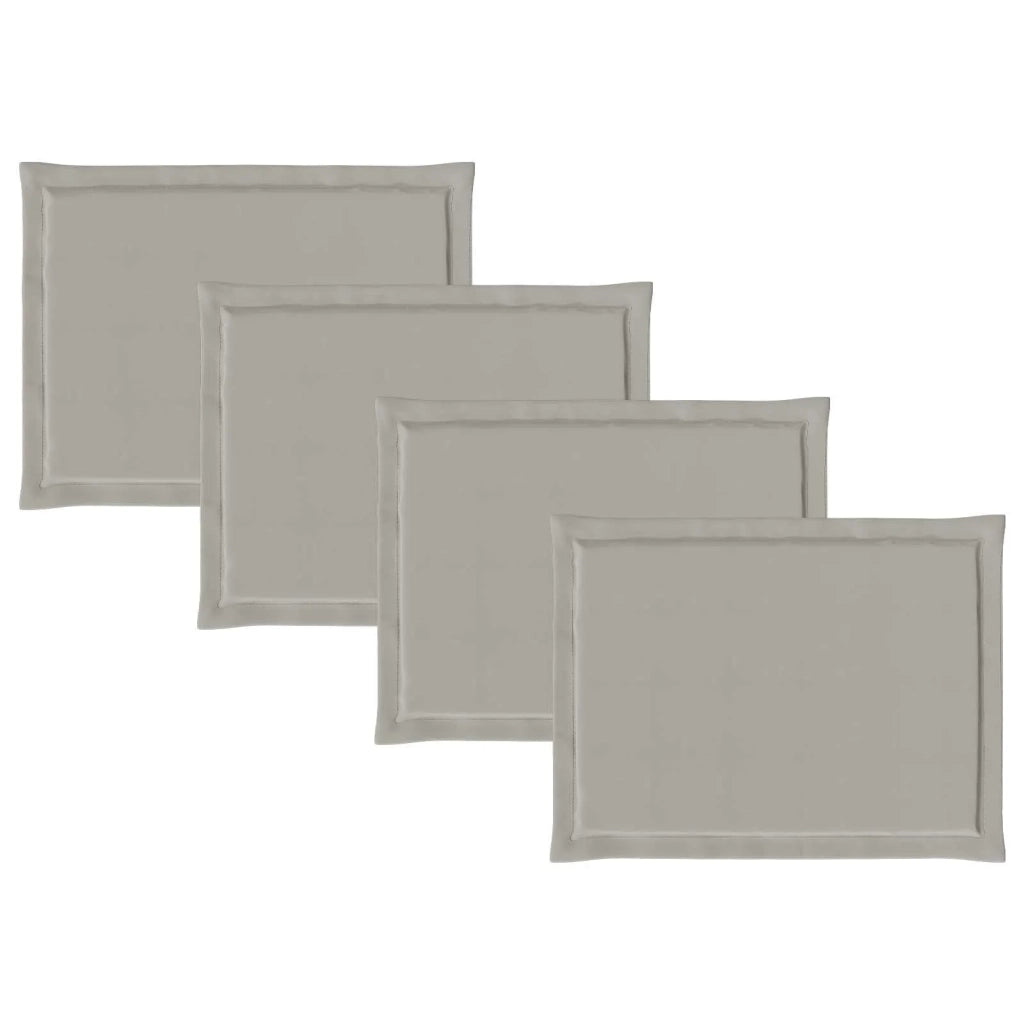 Cuscini per Seduta 4 pcs Grigio Chiaro 47 x 36 x 2 cm