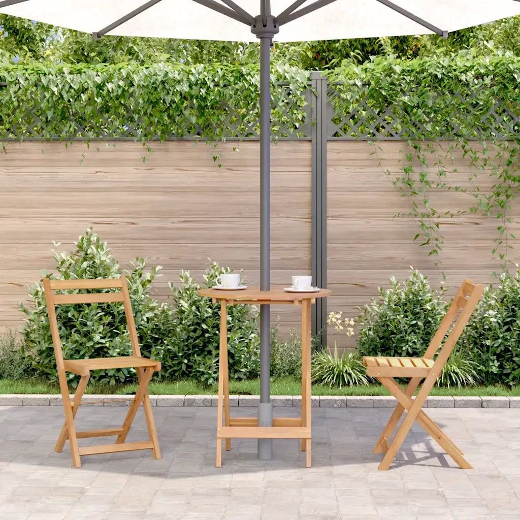Tavolo da Giardino Pieghevole 60x75 cm in Massello d'Acacia cod mxl 52735