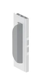 Maniglia di ricambio in PVC con viti per Porta a soffietto interasse 13 cm - Colore Bianco