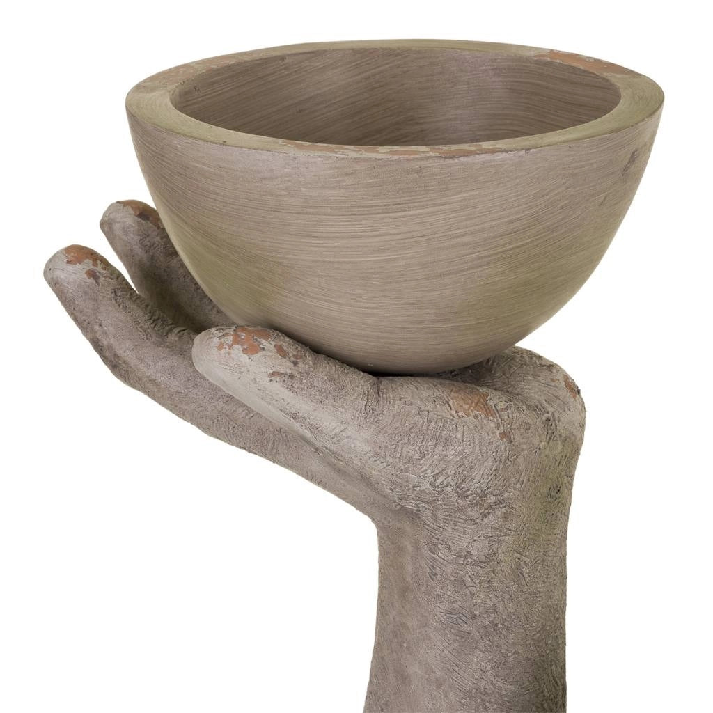 Figura della mano in magnesio 27x20x51h-50x20x51 Grigio