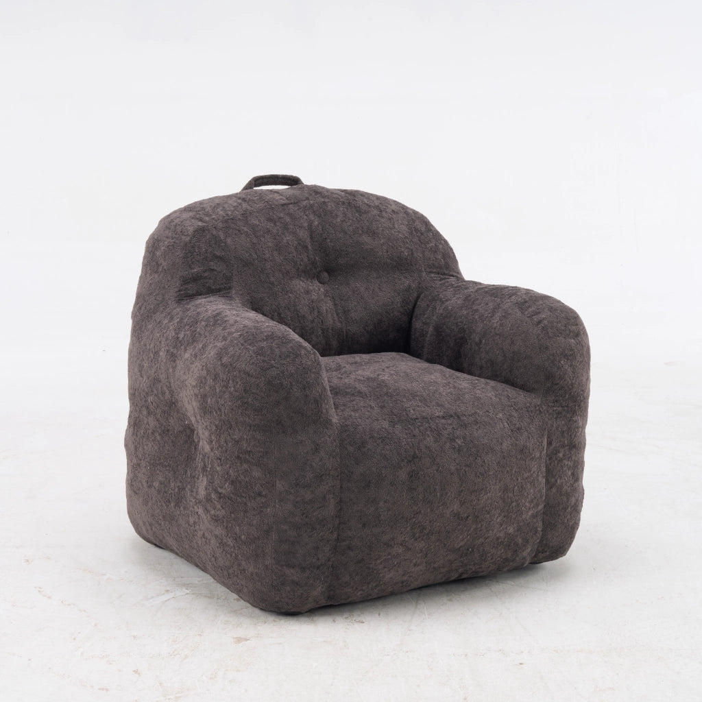 POLTRONA SACCO in faux fur Grigio scuro