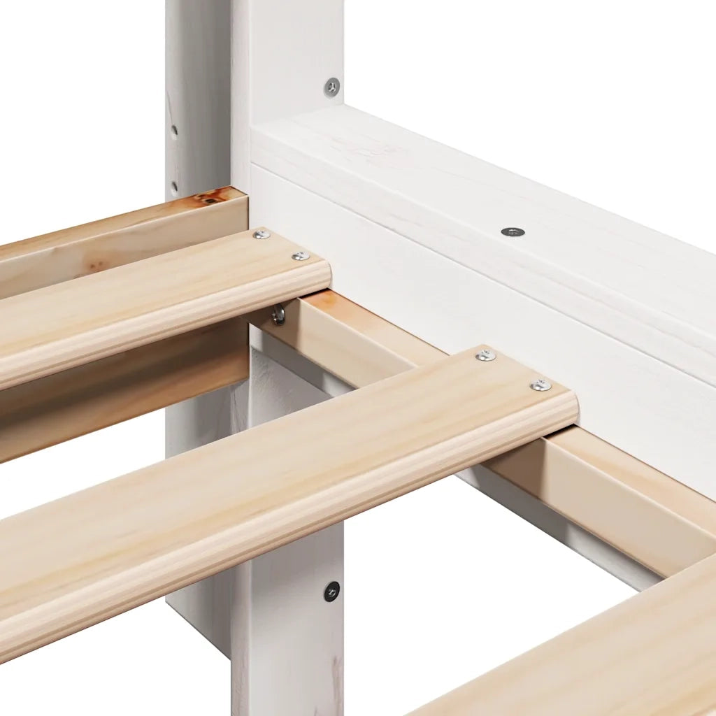 Giroletto con Libreria senza Materasso 180x200 cm in Legno Pino