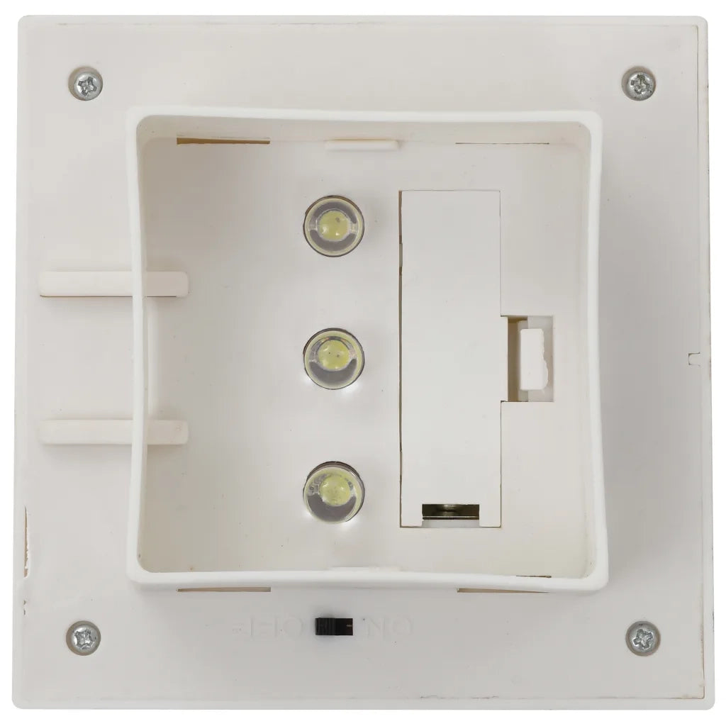 Lampade Solari da Esterno 12 pz LED Quadrate 12 cm Bianche CFW4858424