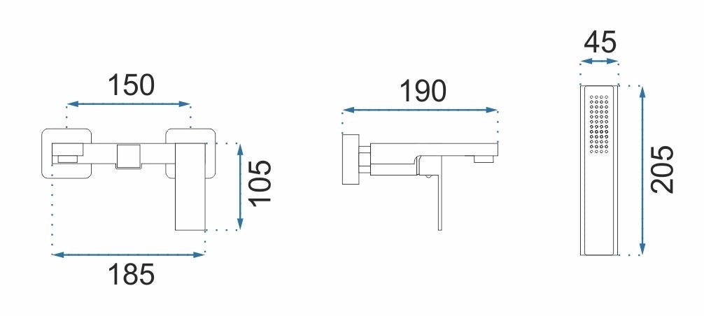 Rubinetto Da Vasca Rea Fenix Gold