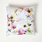 Cuscino esterno aquarel fiori, cuscino da giardino colorato 45x45 cm, cuscino fiori per terrazza & balcone