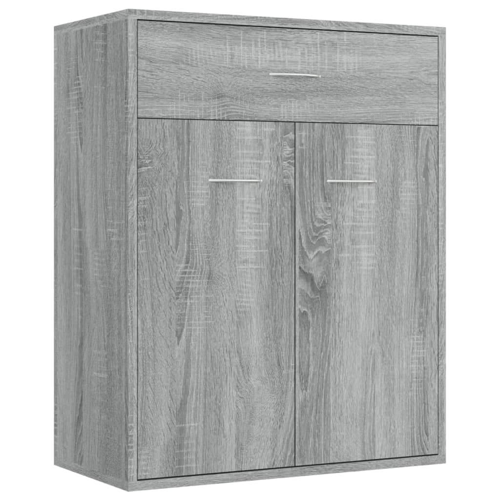 Buffet credenza cassettiera armadio mobile contenitore organizer cucina soggiorno salotto Sonoma 60 x 30 x 75 cm legno ingegnerizzato grigio 02_0036383