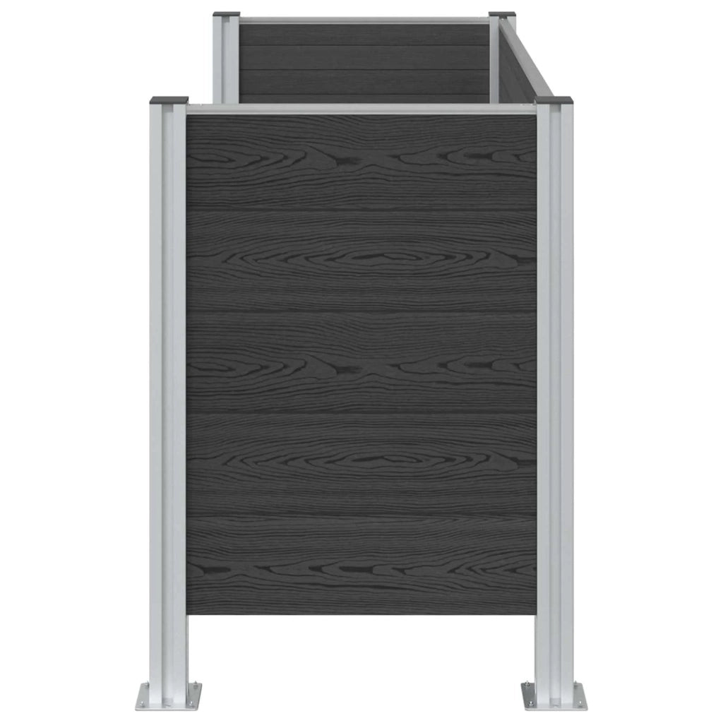 Recinzione Contenitore per Rifiuti Grigio 161 x 85 x 115 cm