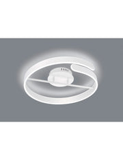 Lampada Soffitto Design Cerchio Led Dimmer 4000k Parma Bianco Trio Lighting