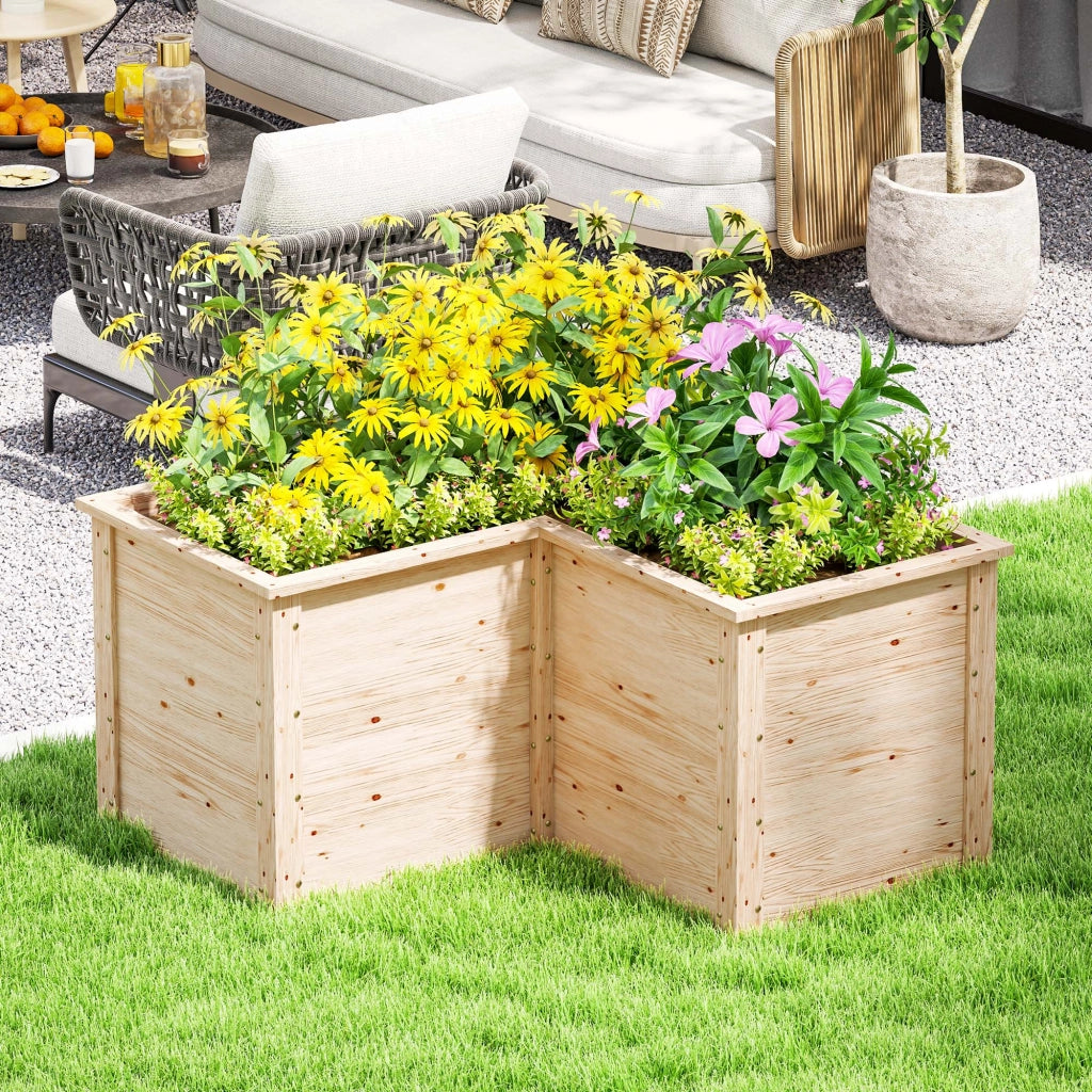 Letto a Soppalco Giardino L ¨C Zephmum ¨C Legno Naturale 120x120x62 cm