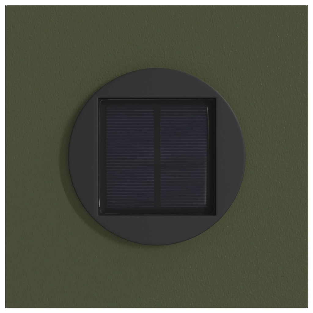 Faro LED solare per sentieri 2 pz Verde oliva CFW8898992