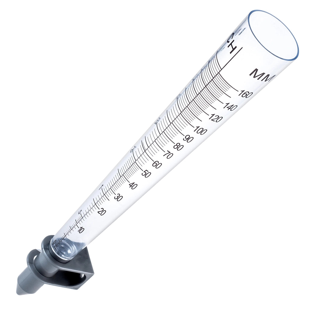 Pluviometro KADAX, totalizzatore per la misurazione delle precipitazioni, inserito in acqua.