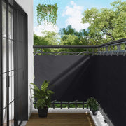 Schermo da balcone Nero 120 x 200 cm Oxford alu rivestito in PU 42030864