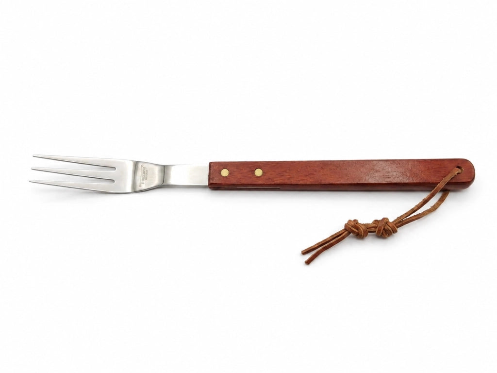 Forchettone per Barbecue in Acciaio inox con manico in legno