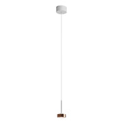 Hole Sospensione LED 7W 38° 3000K CRI90 in Alluminio Bianco/Rame, Lampada a sospensione per illuminazione d'accento - Rossini Group