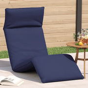Lettino Pieghevole Blu Marino 175x54x8,5 cm in Tessuto Oxford 4019768