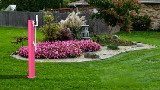 Doccia Solare da Esterno Giardino 20L Miscelatore Doccetta e Lavapiedi Arkema Jolly Go Antracite
