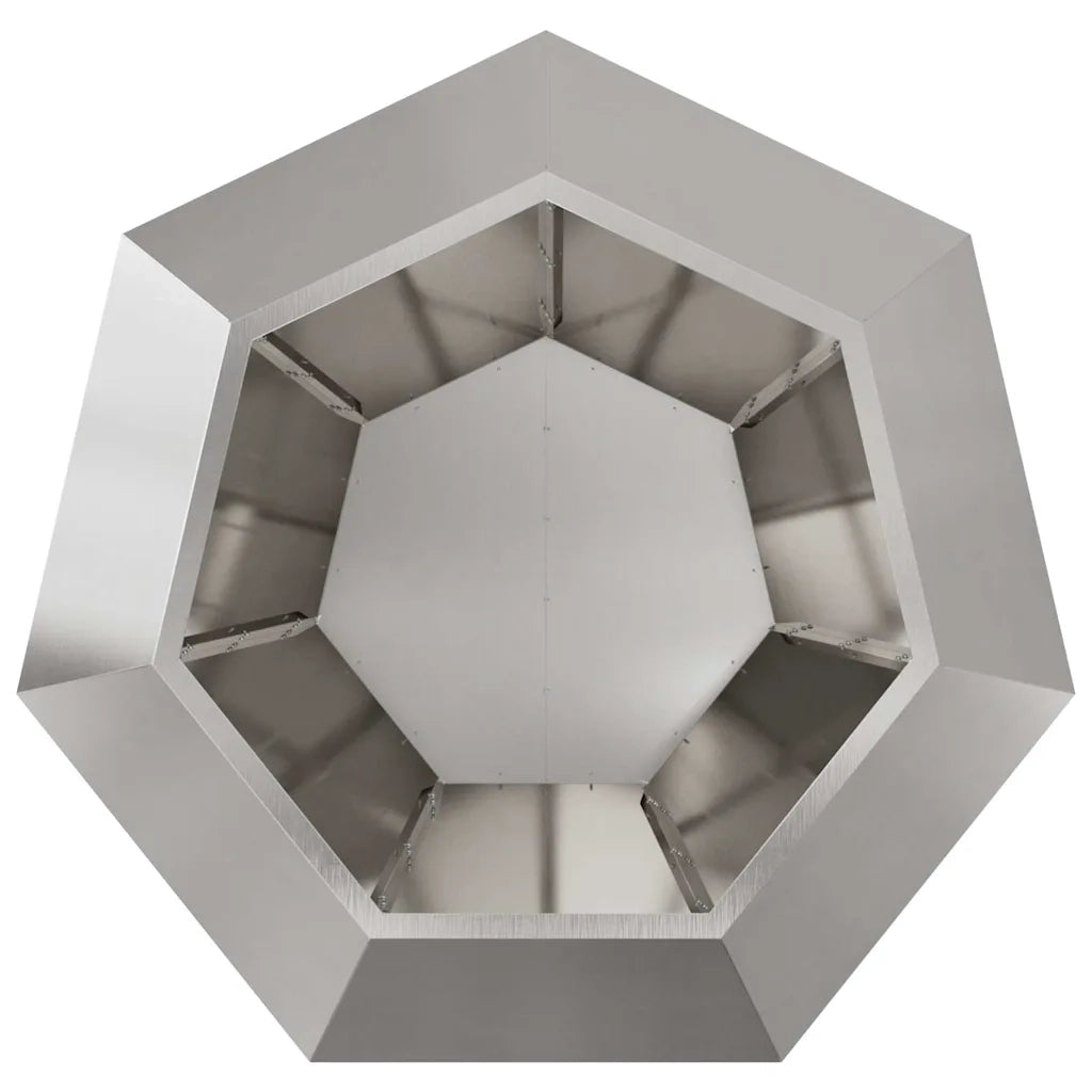 Fioriera 2 pcs Argento 100 x 100 x 80 cm Acciaio inossidabile 884033