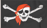 Bandiera Pirata con Fazzoletto Rosso - 1,5 m x 9 m
