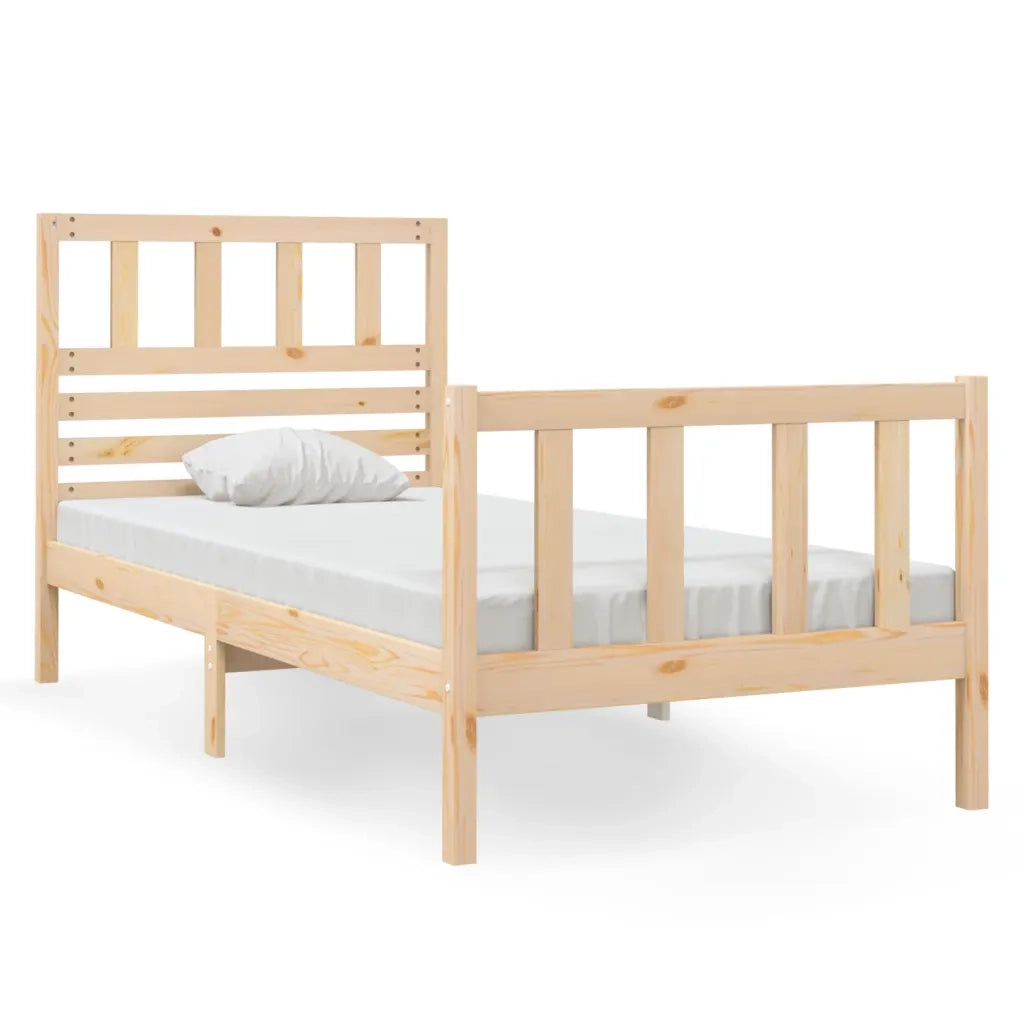 Giroletto-Struttura Letto 75x190 cm Small Single in Legno Massello 623079