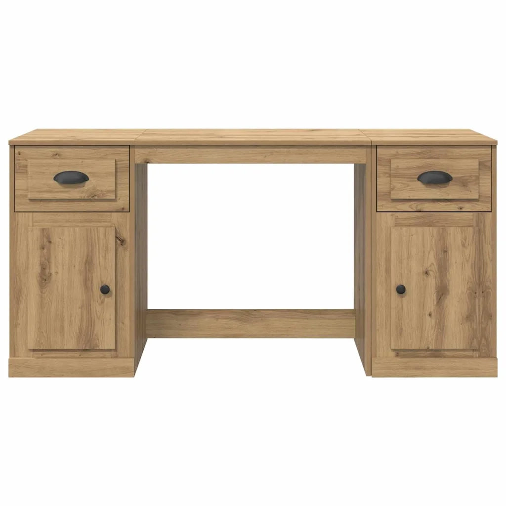 Scrivania | Tavolo da Ufficio con armadietto Rovere artigianale 154,5 x 50 x 75 cm