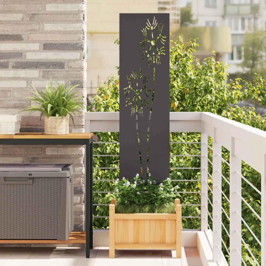 Schermo per privacy in giardino Traforo Nero 32 x 140 cm CFW3208597