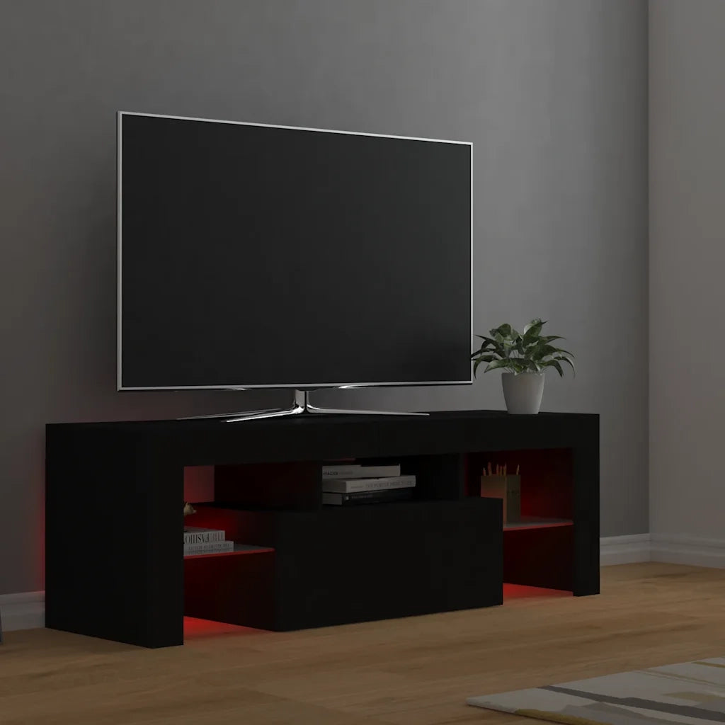 Mobile Porta TV con Luci LED Nero 120x35x40 cm 804347