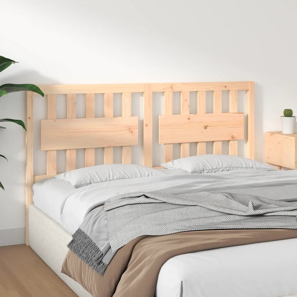 Testiera per Letto 165,5x4x100 cm in Legno Massello di Pino