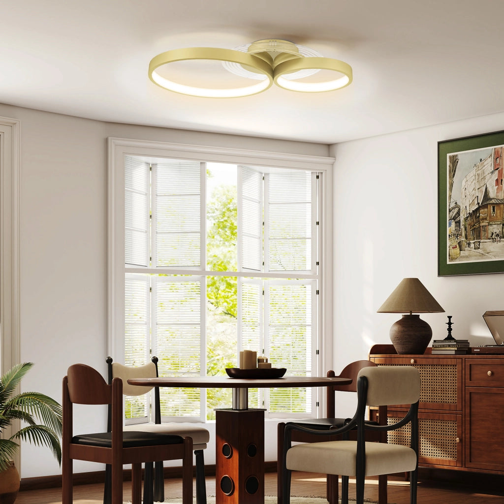 Lampada a Soffitto LED 40W 3000K/4000K/6500K ¨C zephmum ¨C Dorato