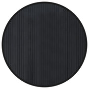 Tappeto del soggiorno | Tappeto Rotondo Nero 60 cm in Bamb¨´