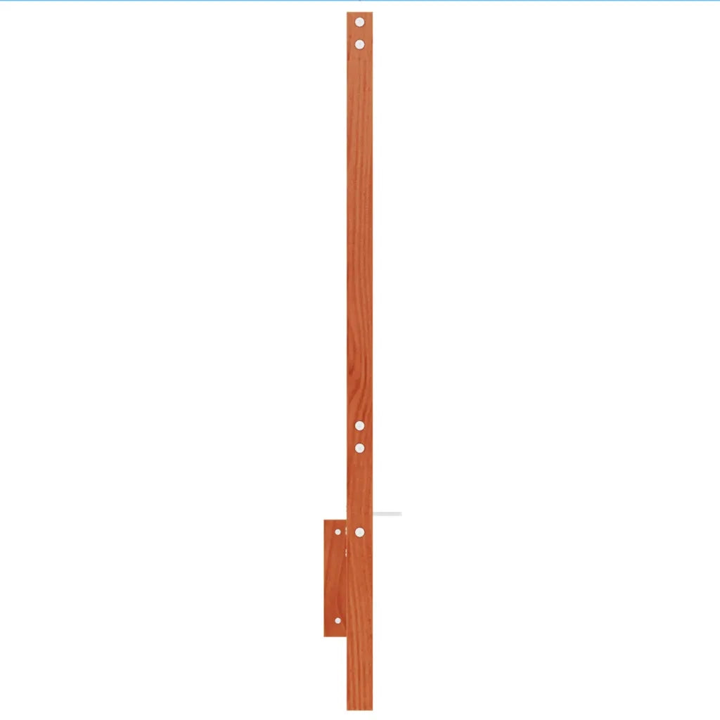 Testiera Marrone Cera 150 cm in Legno Massello di Pino 844242