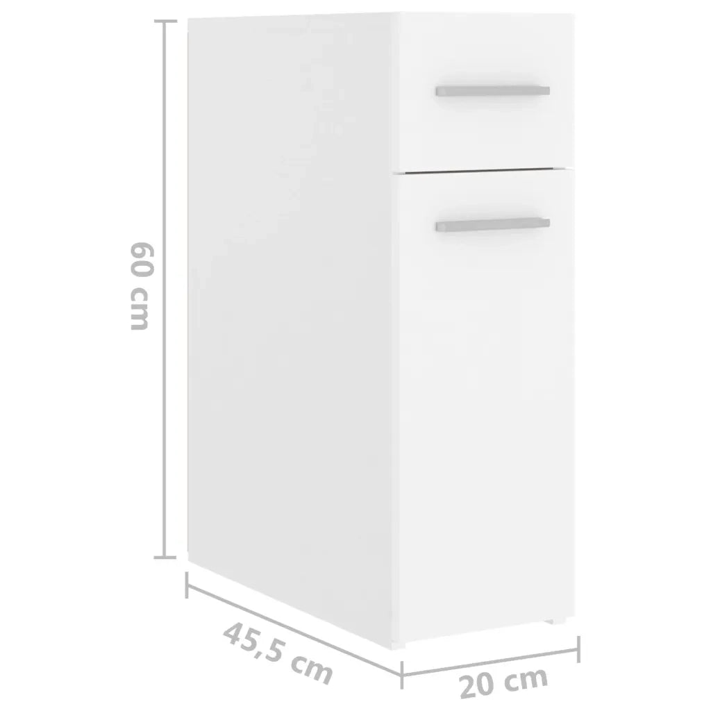 Armadietto da Farmacia Bianco 20x45,5x60 cm in Multistrato cod mxl 51107
